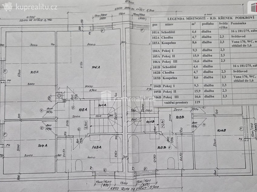 Pronájem  rodinného domu 117 m^2 Křenek, Křenek 