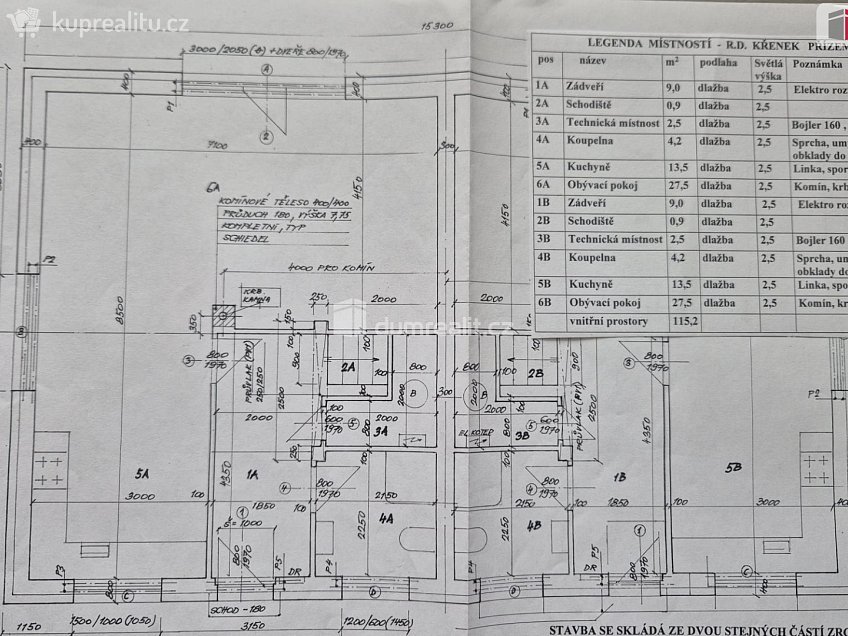 Pronájem  rodinného domu 117 m^2 Křenek, Křenek 