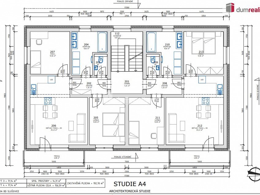 Prodej bytu 3+kk 71 m^2 Vítězství, Slušovice 