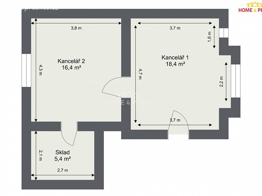Pronájem  komerční reality 40 m^2 Na rolích, Praha 4 