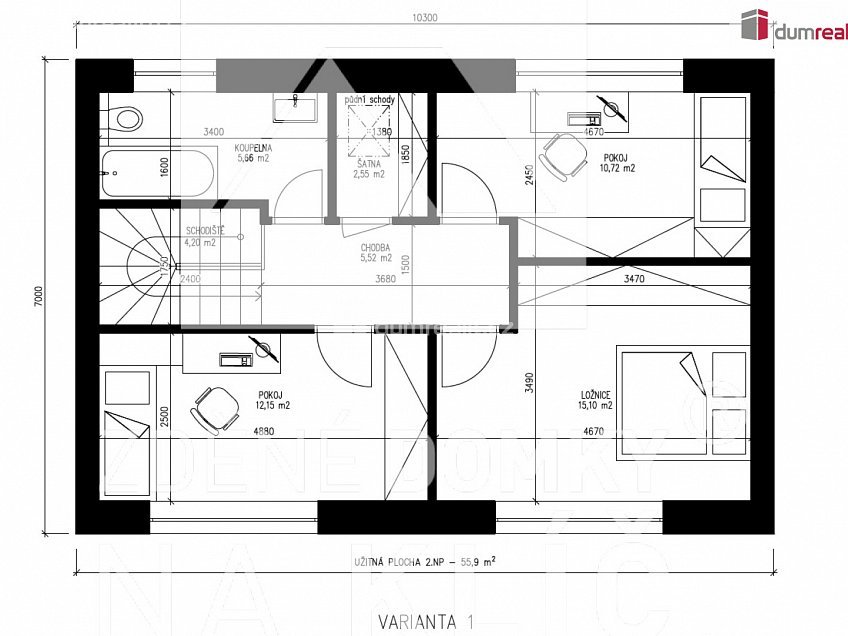 Prodej  projektu  rodinného domu 120 m^2 Hrabůvky, Zlín 