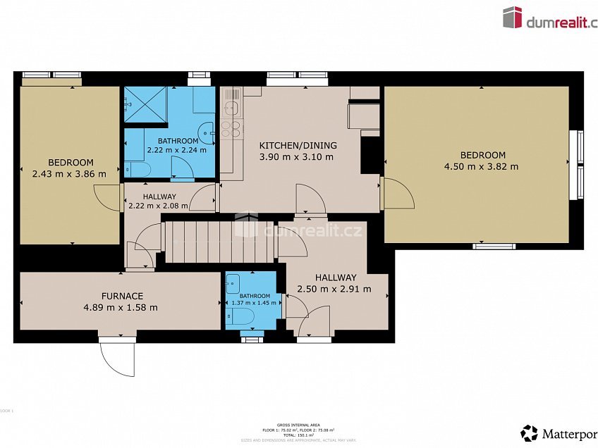 Prodej  rodinného domu 107 m^2 Veselá, Veselá 