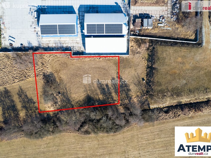 Prodej  stavebního pozemku 2534 m^2 Hůry, Hůry 