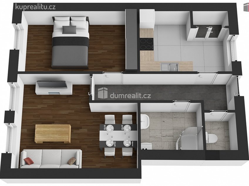 Pronájem bytu 2+1 62 m^2 Anenská, Litoměřice 
