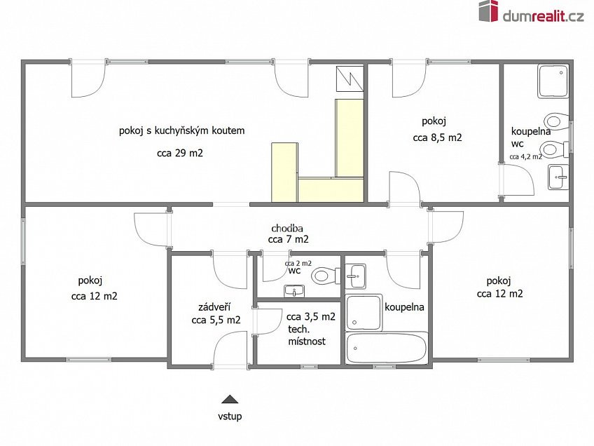 Pronájem  rodinného domu 90 m^2 Jasanová, Mělník 