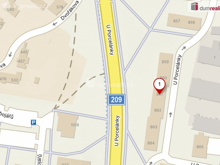 Prodej bytu 2+1 63 m^2 U Porcelánky, Chodov 