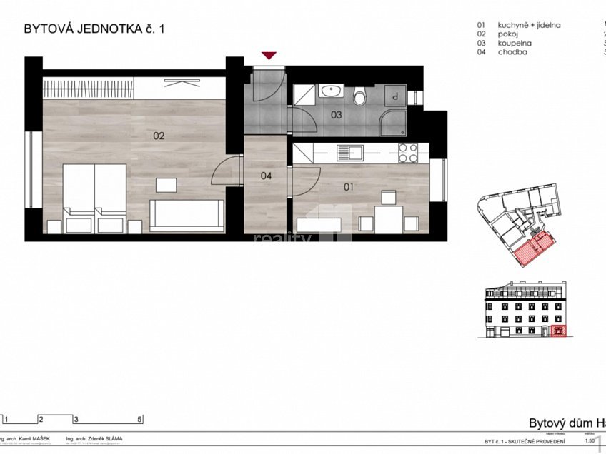 Pronájem bytu 1+1 47 m^2 Vokáčova, Praha 4 