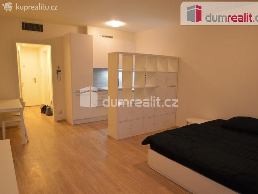 Pronájem bytu 1+kk 37 m^2 Olšanská, Praha 3 