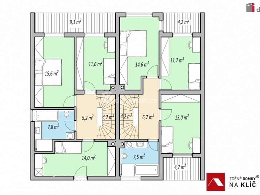 Prodej  domu na klíč 123 m^2 Losy, Uherský Brod 
