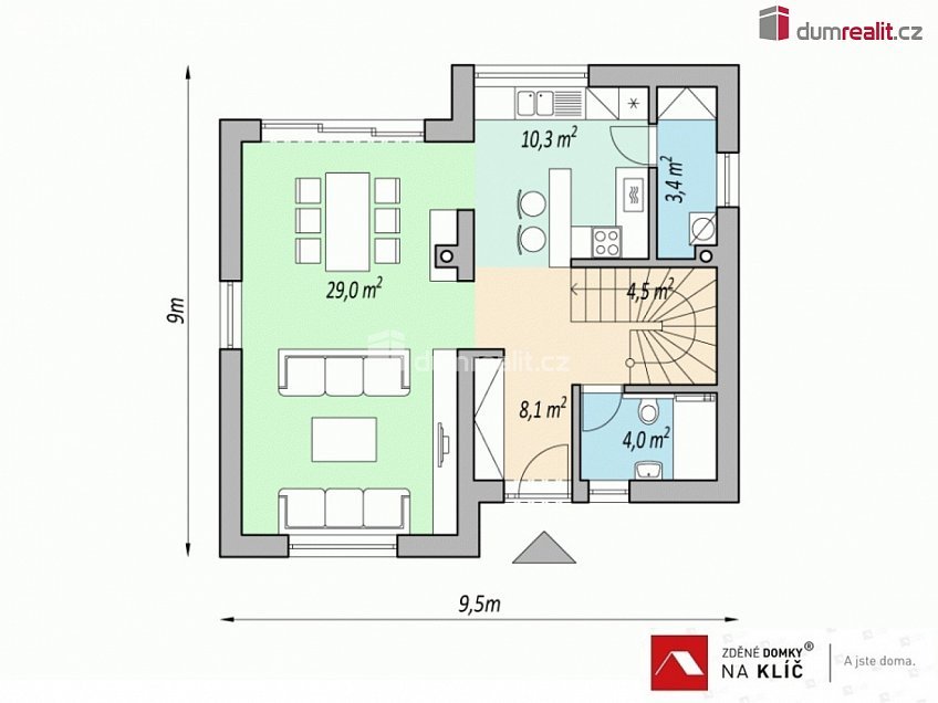 Prodej  domu na klíč 121 m^2 Velký Ořechov, Velký Ořechov 