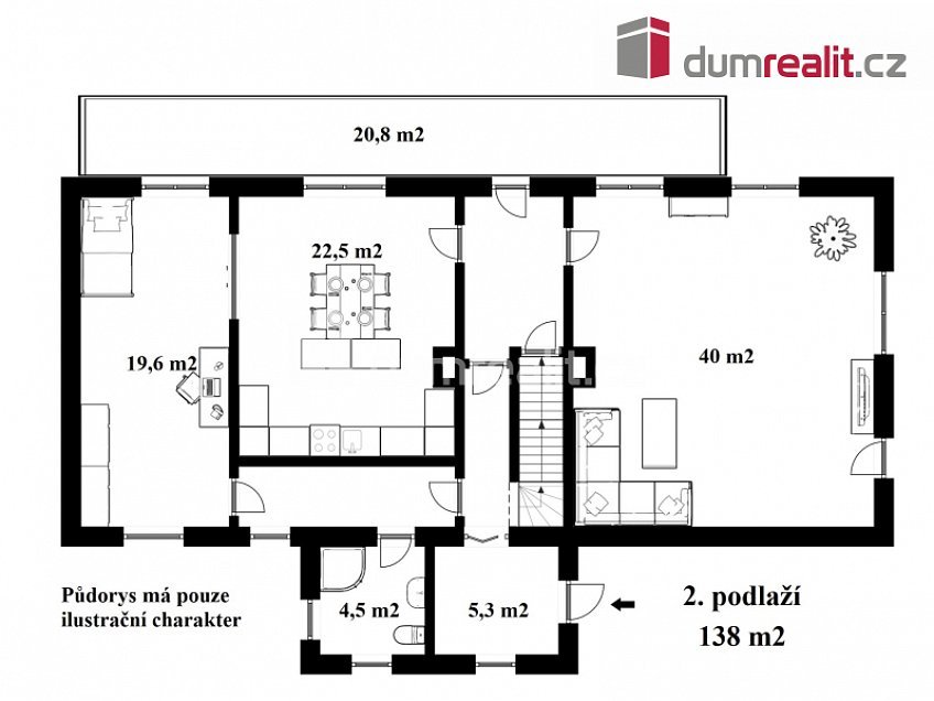 Prodej  rodinného domu 334 m^2 Zlatá Koruna, Zlatá Koruna 