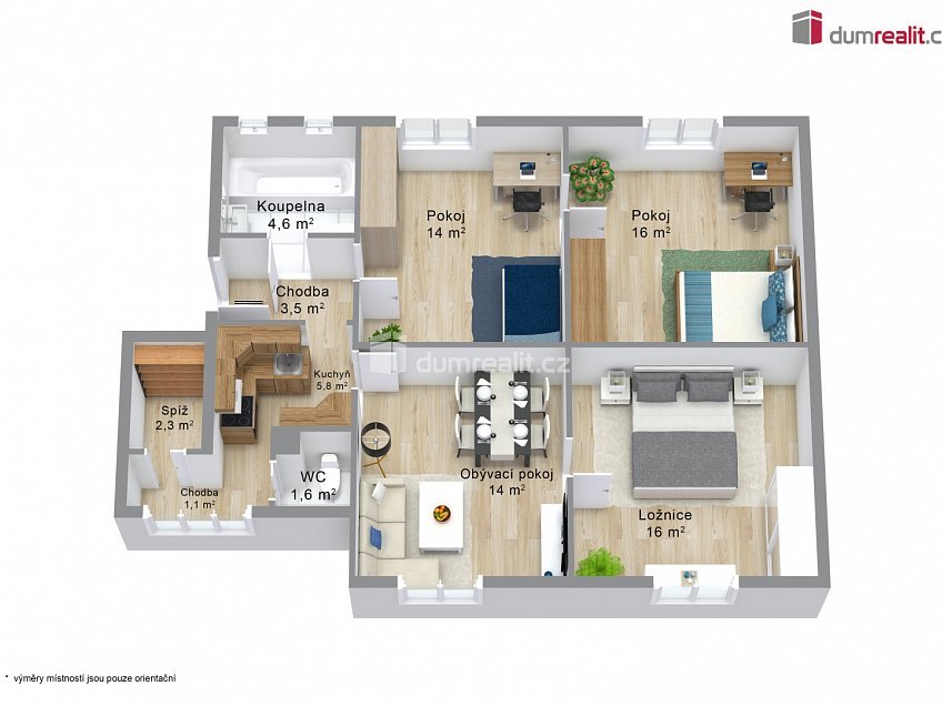 Prodej bytu 4+1 86 m^2 Rohová, Karlovy Vary 
