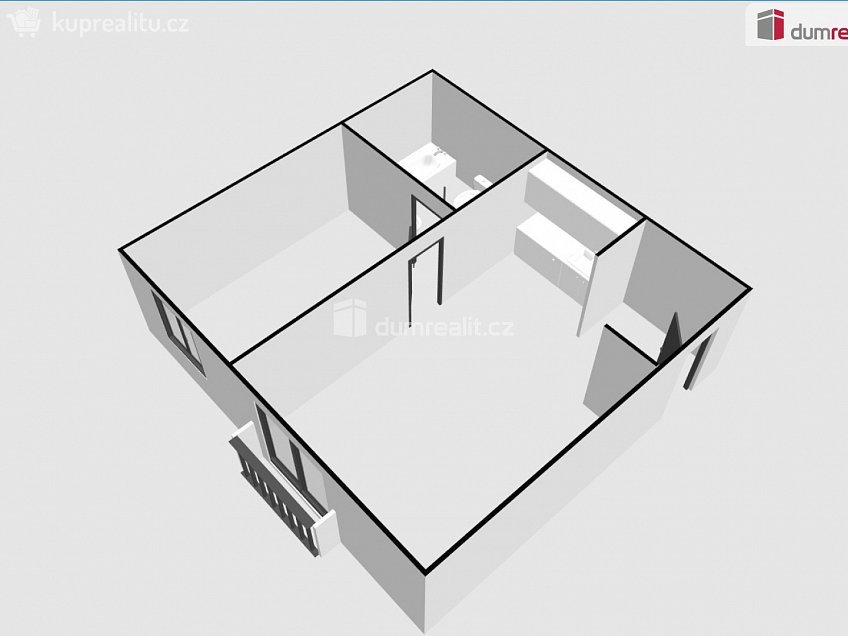 Pronájem bytu 1+1 28 m^2 Národních hrdinů, Břeclav 