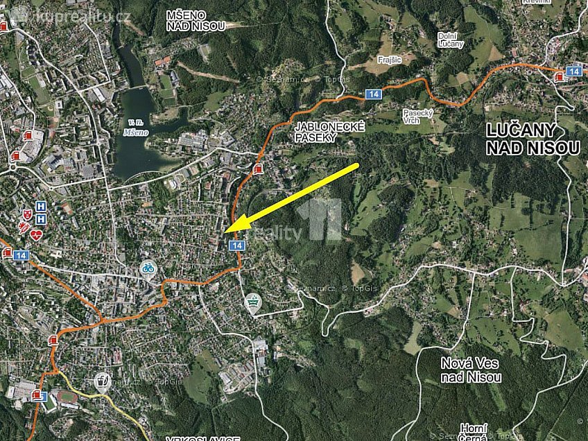 Prodej bytu 2+kk 44 m^2 Pasecká, Jablonec nad Nisou 