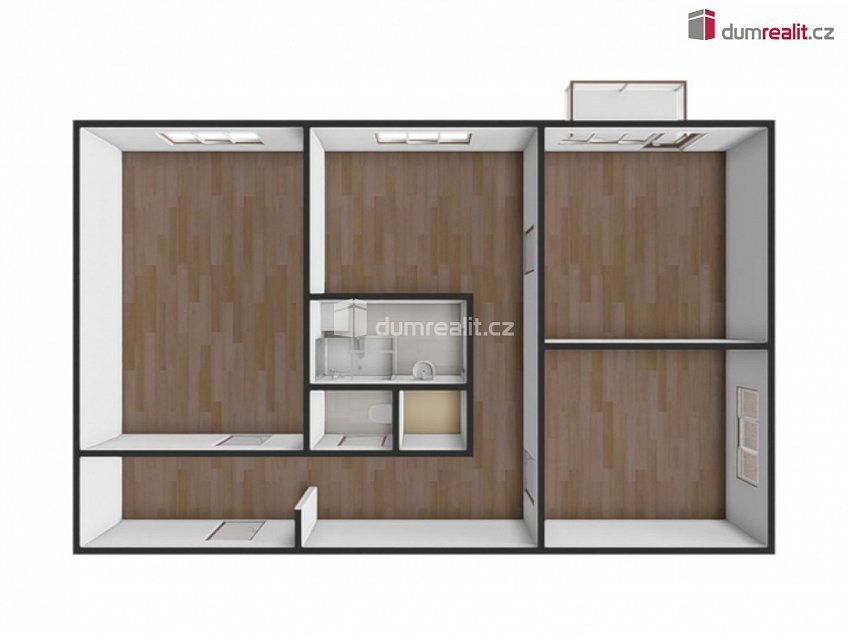 Prodej bytu 3+1 81 m^2 Jabloňová, Praha 10 