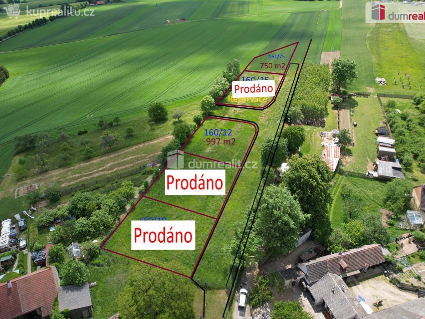 Prodej  stavebního pozemku 971 m^2 Ruda, Ruda 