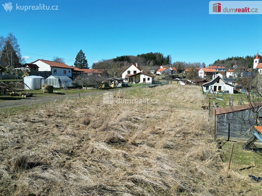 Prodej  stavebního pozemku 1371 m^2 Věžovatá Pláně, Věžovatá Pláně 