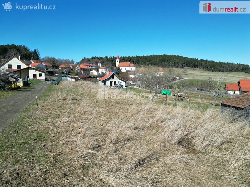 Prodej  stavebního pozemku 1371 m^2 Věžovatá Pláně, Věžovatá Pláně 