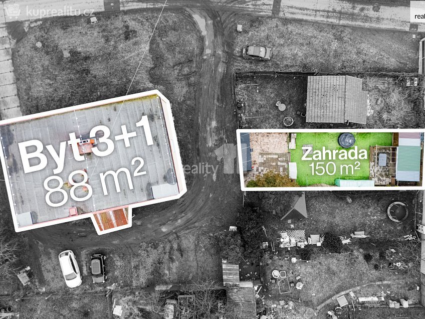 Prodej bytu 3+1 88 m^2 Bytovky, Veltruby 