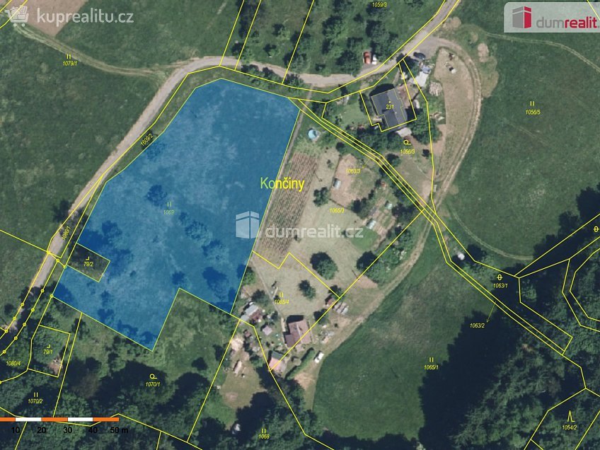 Prodej  stavebního pozemku 5444 m^2 Semily, Semily 