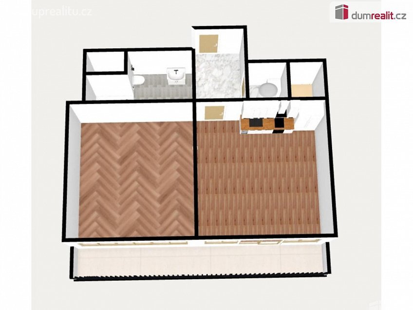 Pronájem bytu 2+kk 64 m^2 Hlavní, Štěchovice 