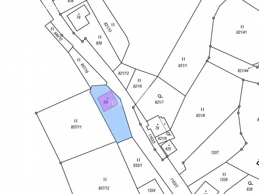 Prodej  chalupy 1463 m^2 Lesní, Horní Blatná 