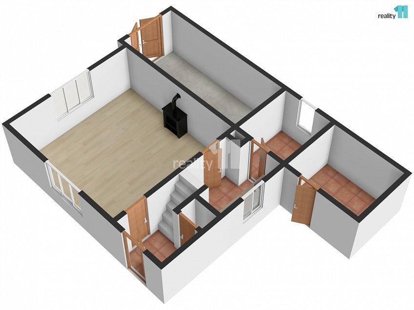 Prodej  chalupy 1463 m^2 Lesní, Horní Blatná 