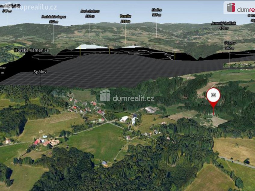 Prodej  lesa 4773 m^2 Semily, Semily 