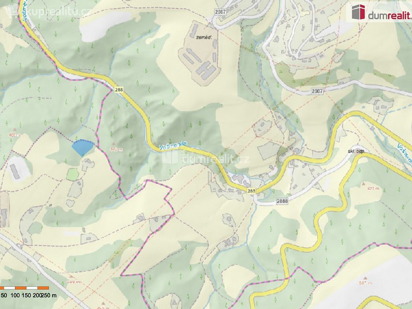 Prodej  lesa 4773 m^2 Semily, Semily 
