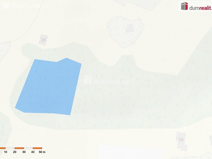 Prodej  lesa 3301 m^2 Semily, Semily 