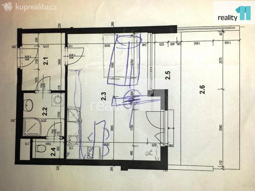 Pronájem bytu 1+kk 38 m^2 Pavla Beneše, Praha 18 