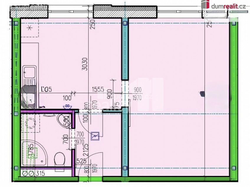 Pronájem bytu 1+1 34 m^2 Paní Zdislavy, Česká Lípa 