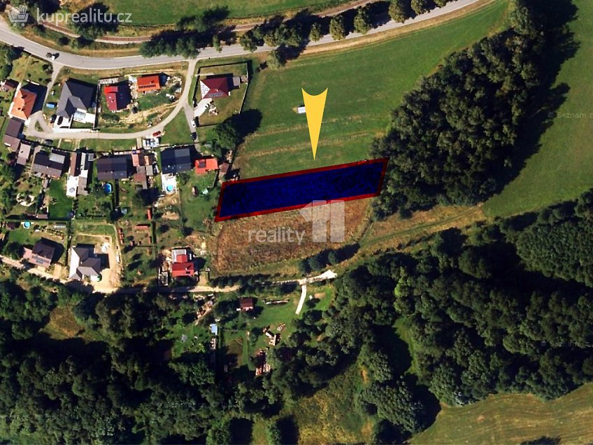 Prodej  pole 1389 m^2 Včelnička, Včelnička 