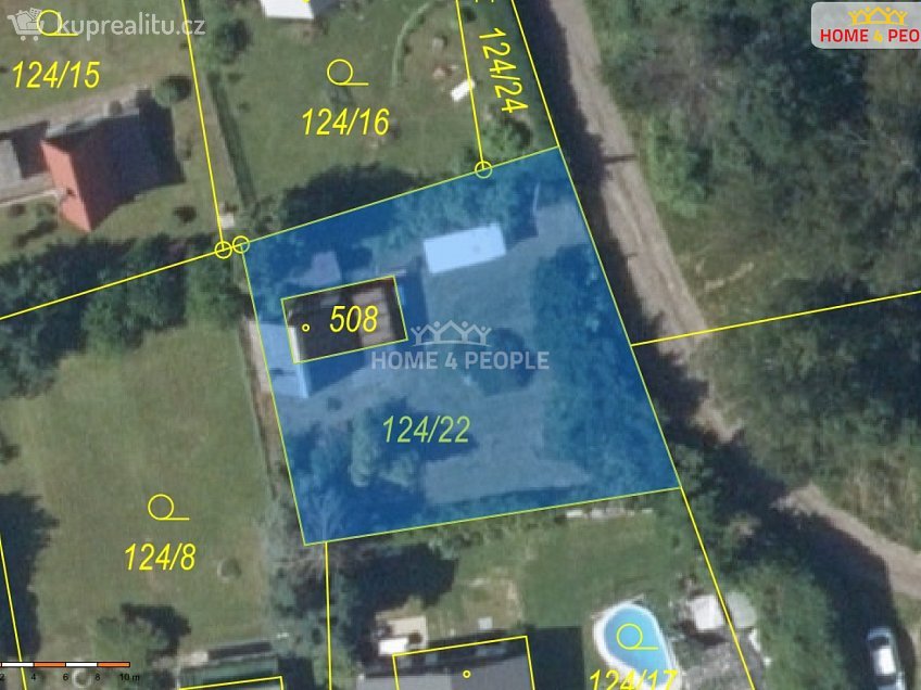 Prodej  stavebního pozemku 442 m^2 Krňany, Krňany 