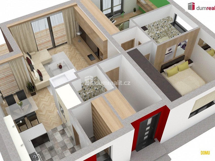 Prodej  projektu  rodinného domu 100 m^2 Troubky-Zdislavice, Troubky-Zdislavice 