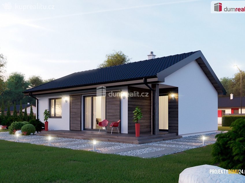 Prodej  projektu  rodinného domu 100 m^2 Troubky-Zdislavice, Troubky-Zdislavice 