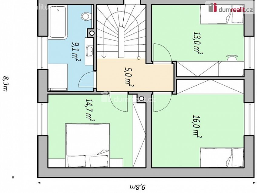 Prodej  domu na klíč 121 m^2 Rudice, Rudice 