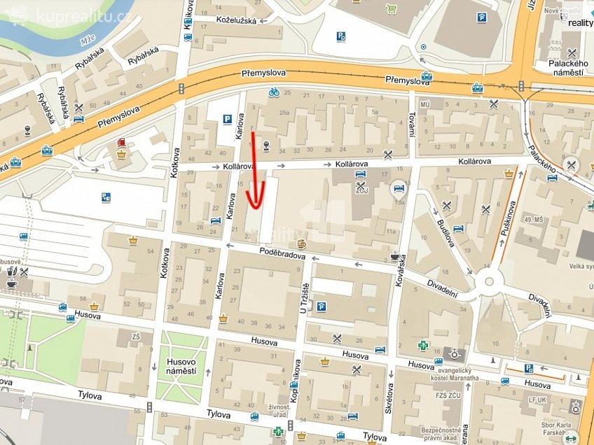 Pronájem  garáže 12 m^2 Poděbradova, Plzeň 