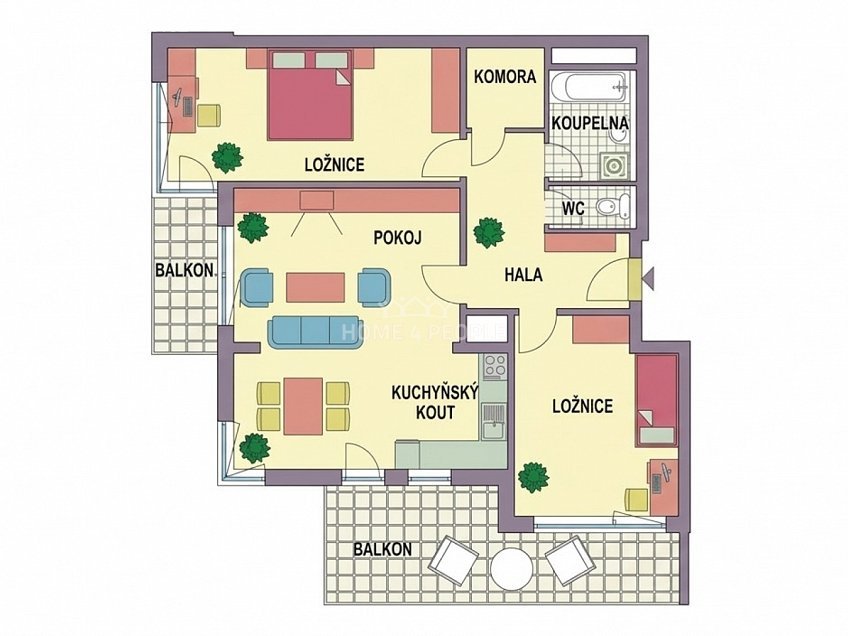 Prodej bytu 3+kk 80 m^2 Pod Harfou, Praha 9 