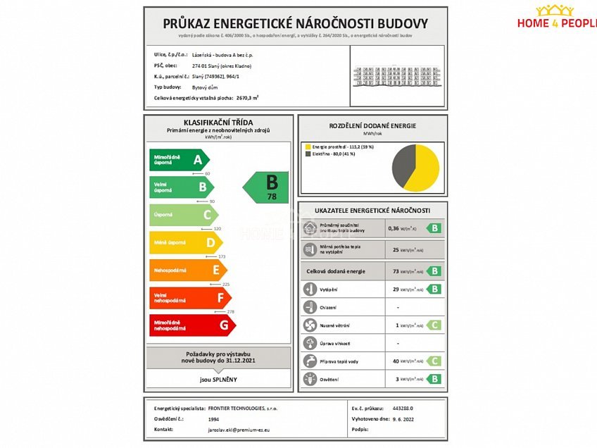 Pronájem bytu 2+kk 78 m^2 Lázeňská, Slaný 