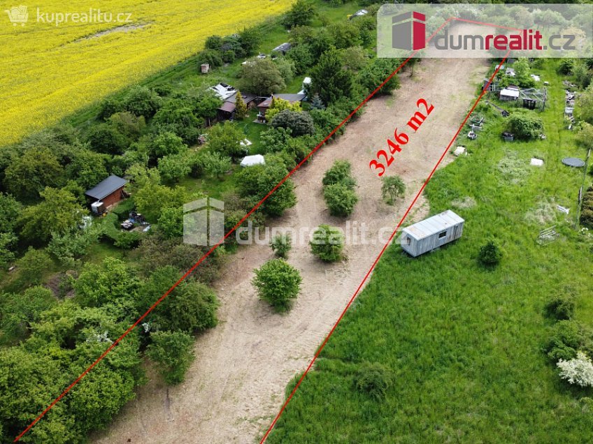 Prodej  zahrady 3246 m^2 Chloumecká, Mělník 