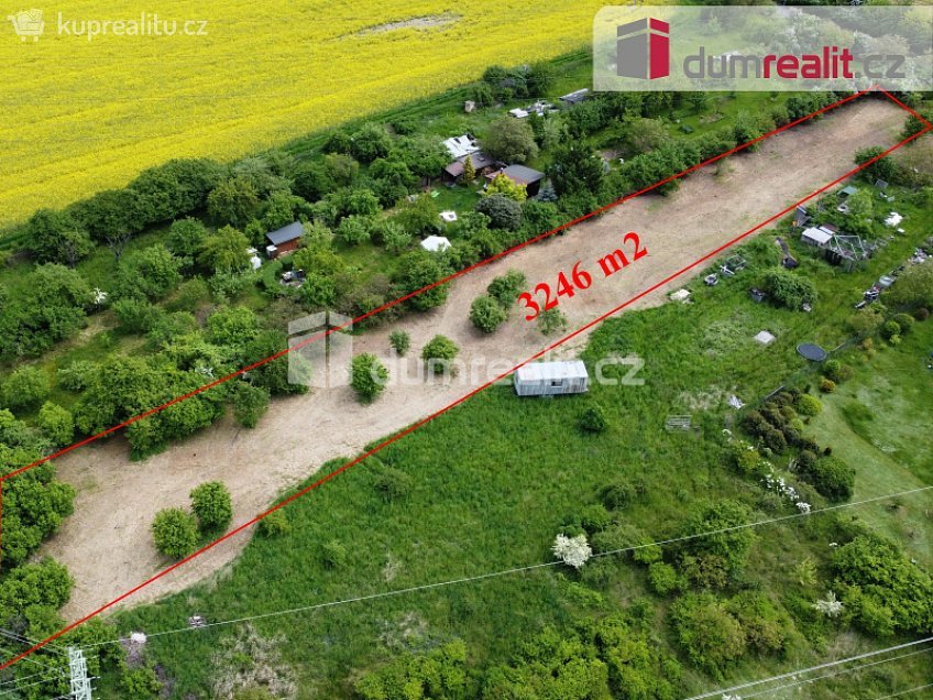 Prodej  zahrady 3246 m^2 Chloumecká, Mělník 