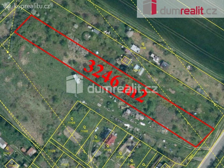 Prodej  zahrady 3246 m^2 Chloumecká, Mělník 