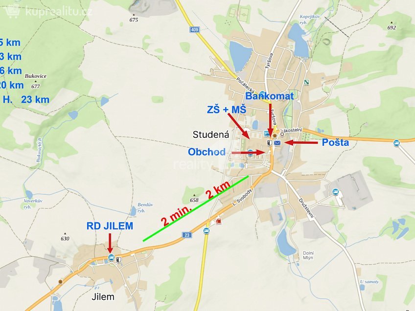 Prodej  rodinného domu 95 m^2 Jilem, Jilem 
