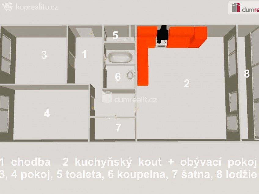 Prodej bytu 3+kk 70 m^2 Mostecká, Kladno 