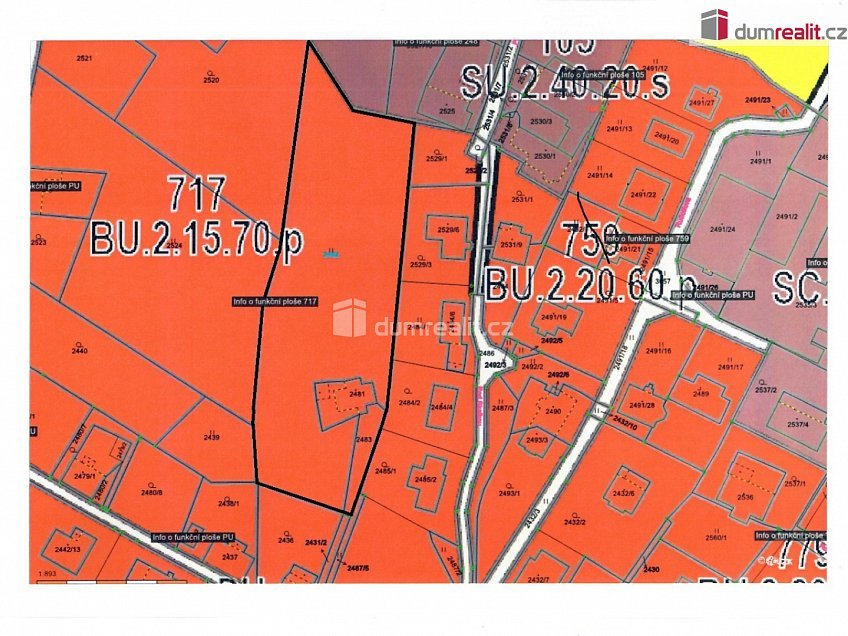 Prodej  stavebního pozemku 5544 m^2 Pod Skalkou, Liberec 