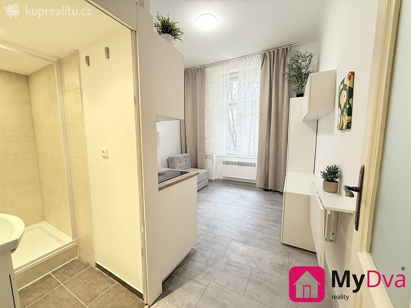 Pronájem bytu 1+kk 30 m^2 Na spojce, Praha 