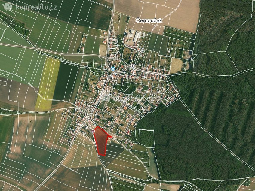 Prodej  stavebního pozemku 10842 m^2 Černouček, Černouček 