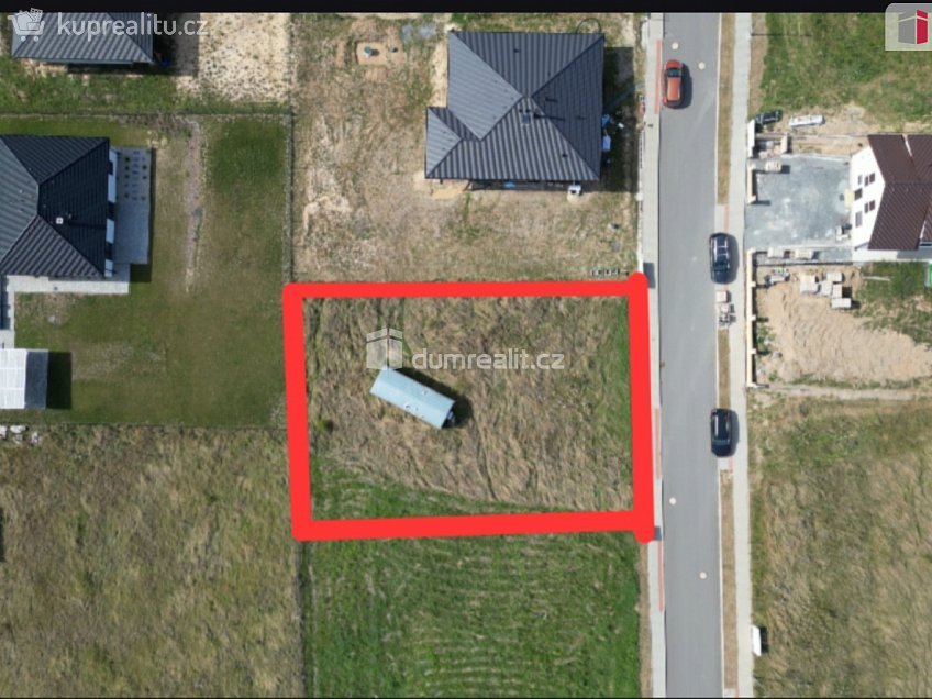 Prodej  stavebního pozemku 859 m^2 Na Vršku, Kačice 