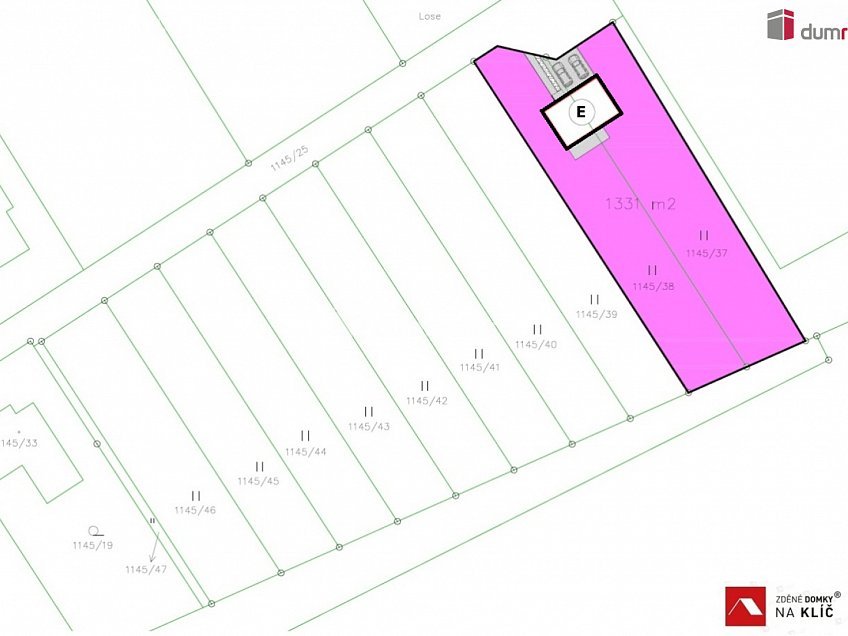 Prodej  projektu  domu na klíč 191 m^2 Losy, Uherský Brod 